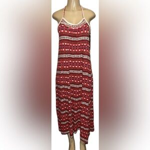 Boho Racerback Midi Dress with Crochet Neckline – Lucky Brand XS